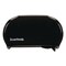 Boardwalk 13 in. x 6.75 in. x 8.75 in. Standard Twin Toilet Tissue Dispenser - Black